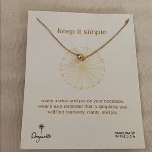 NWT Dogeared “keep it simple”